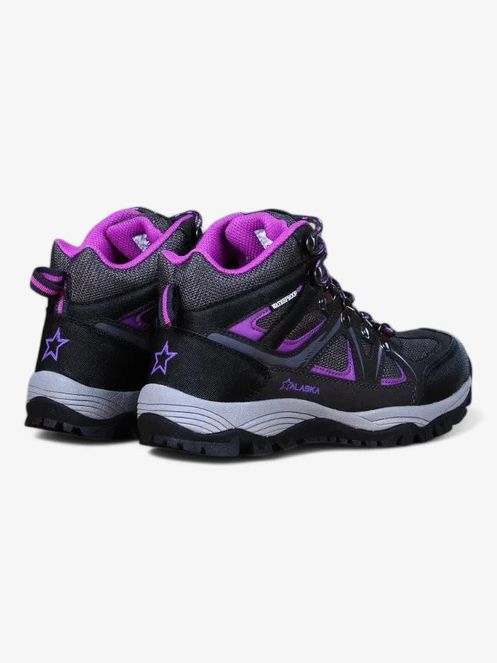 Botas Alaska Jade Waterproof Trekking Mujer Gris Violeta