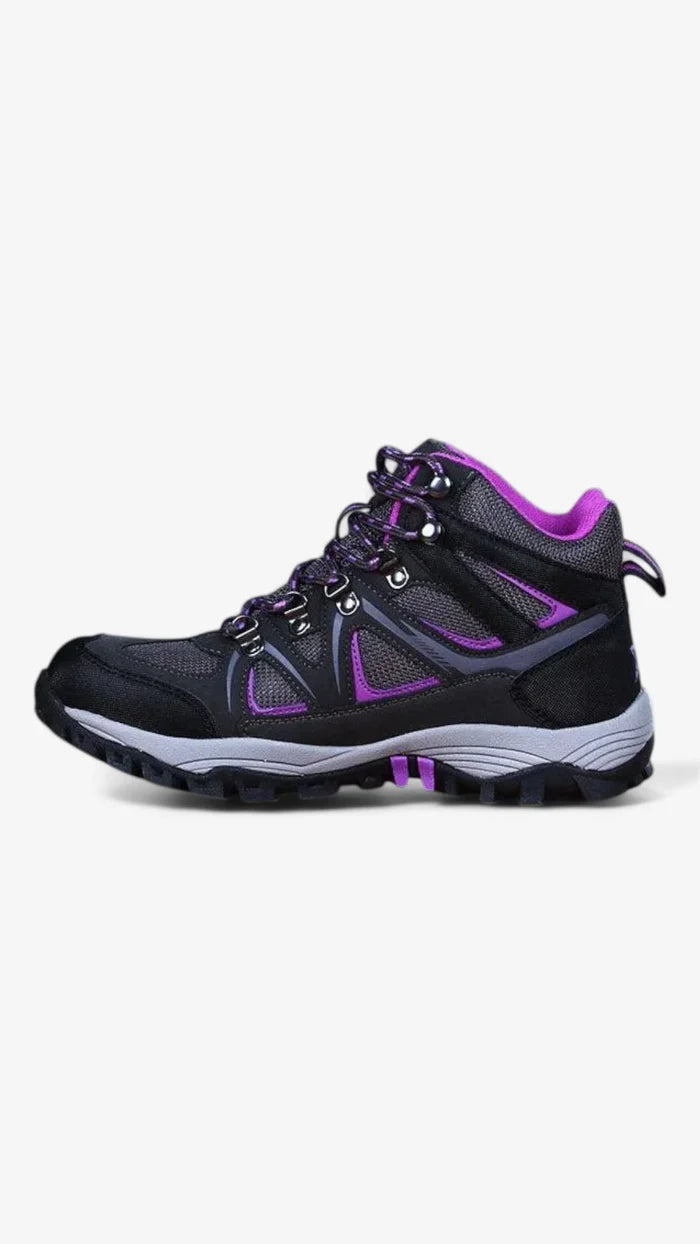 Botas Alaska Jade Waterproof Trekking Mujer Gris Violeta