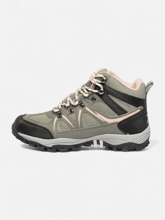 Botas Alaska Jade Waterproof Trekking Mujer Oliva Rosa