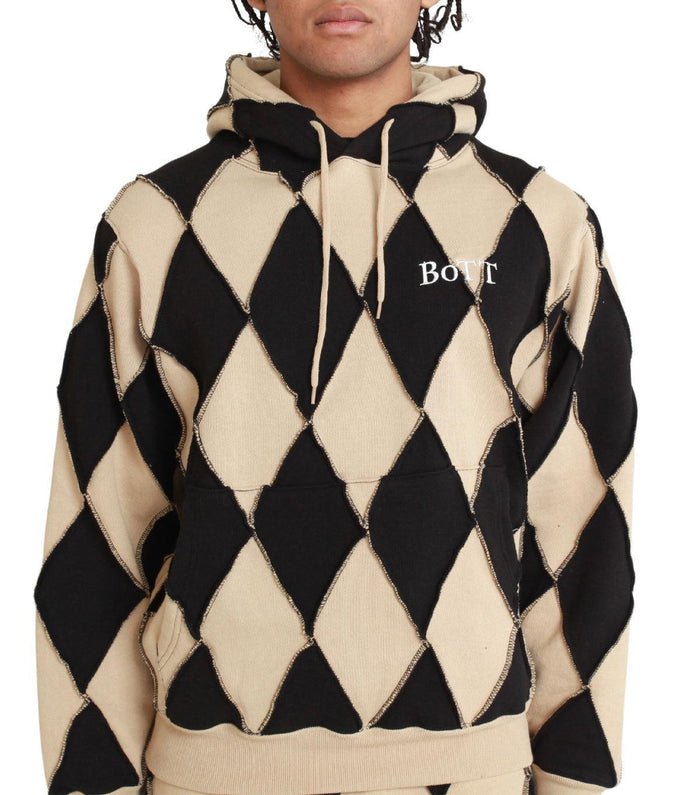 BoTT Patchwork Hoodie Black | SOMEWHERE