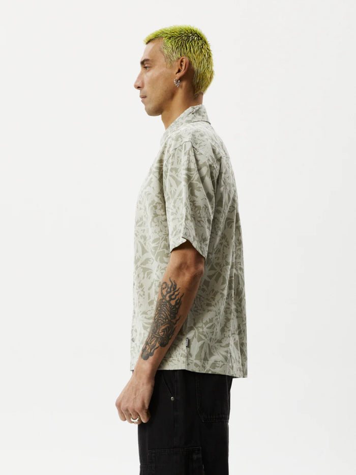 Bouquet - Recycled Short Sleeve Shirt | Olive Floral-Image 2