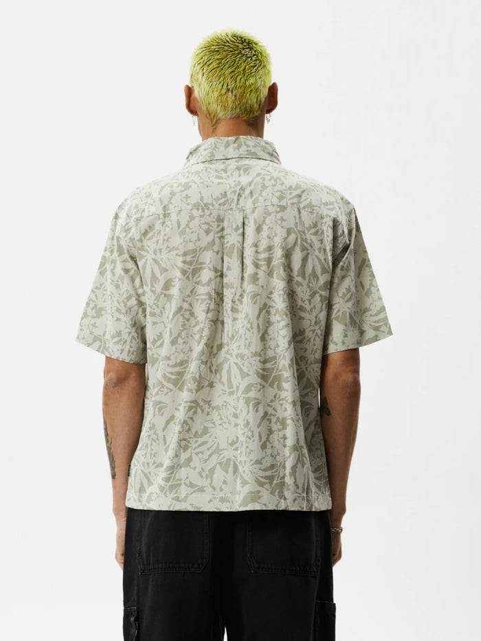 Bouquet - Recycled Short Sleeve Shirt | Olive Floral-Image 3