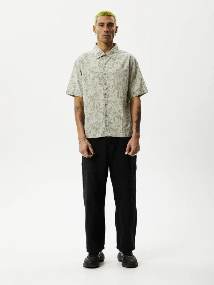 Bouquet - Recycled Short Sleeve Shirt | Olive Floral-Image 4