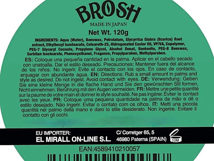 Brosh Matte Finish Clay Pomade