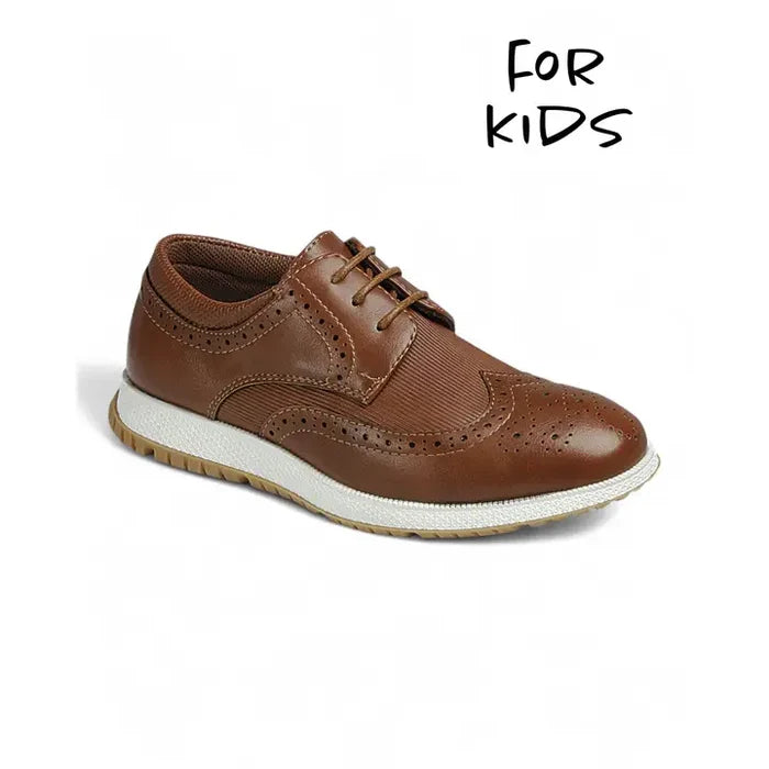 Brown Leather Lace Up Sneaker