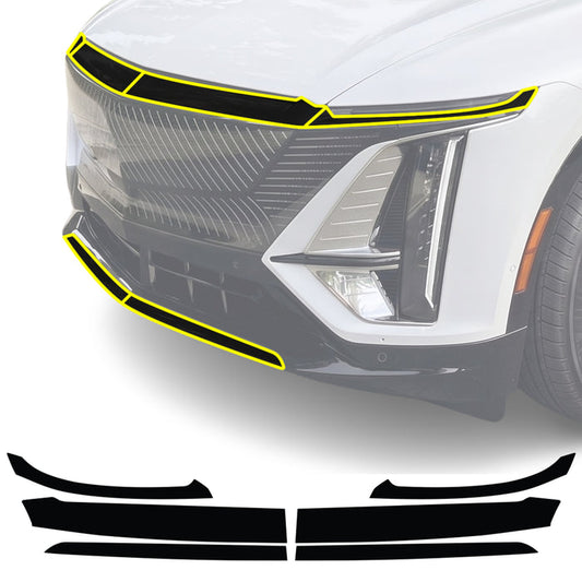 Cadillac Lyriq 2023-2026 Blackout Chrome Delete Kit - Precut Gloss Black Vinyl Overlays