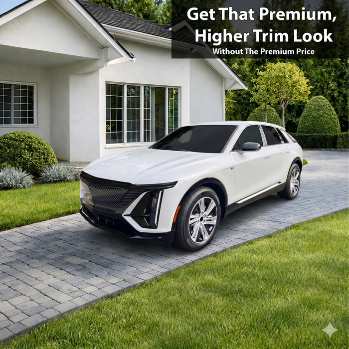 Cadillac Lyriq 2023-2026 Blackout Chrome Delete Kit - Precut Gloss Black Vinyl Overlays
