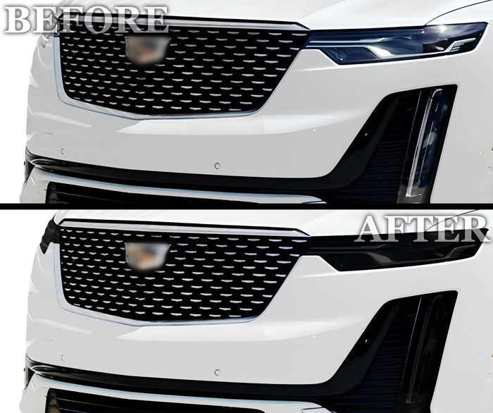 Full Headlight Taillight Precut Smoked PPF Tint Kit Film Overlay Fits Cadillac XT6 2020 - 2025 - Bogar Tech Designs