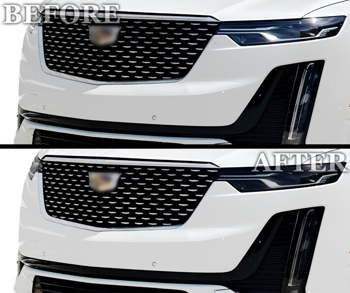 Full Headlight Taillight Precut Smoked PPF Tint Kit Film Overlay Fits Cadillac XT6 2020 - 2025 - Bogar Tech Designs