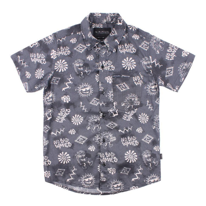 Camisa Rip Curl Toddler Waves Boys Gris Print - Indy