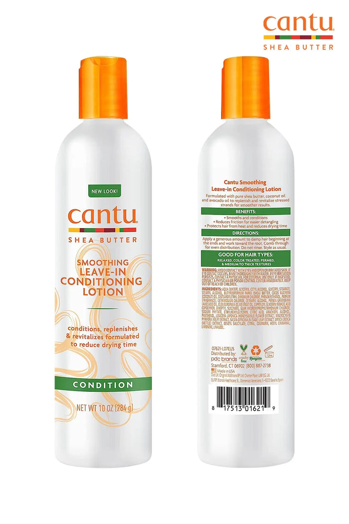 CANTU SHEA BUTTER SMOOTHING LEAVE-IN CONDITIONING LOTION 10oz - BSW BEAUTY CANADA