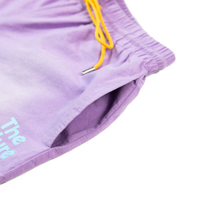 Canvas Stripe Short (Purple)