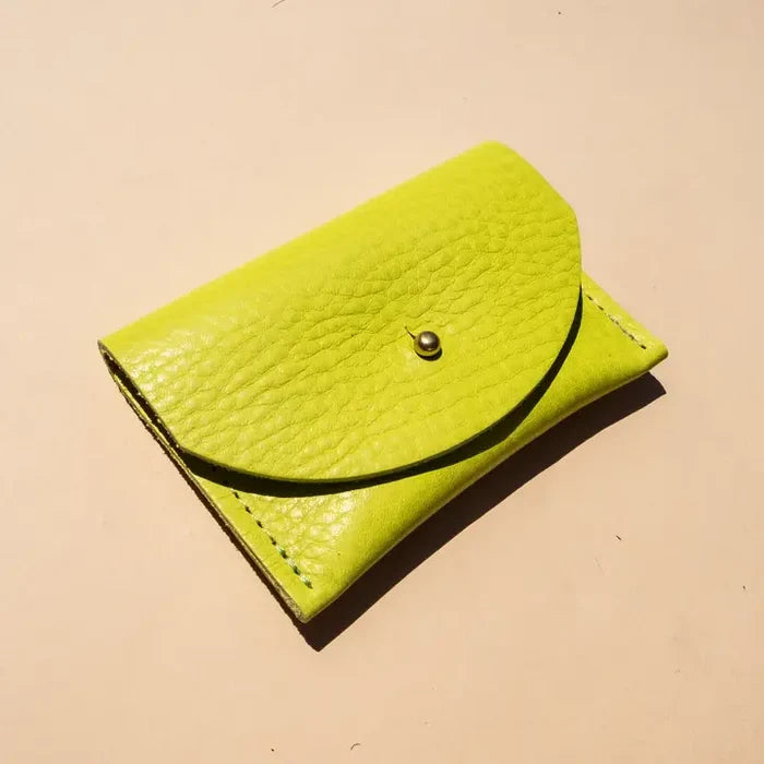Cardholder in Chartreuse