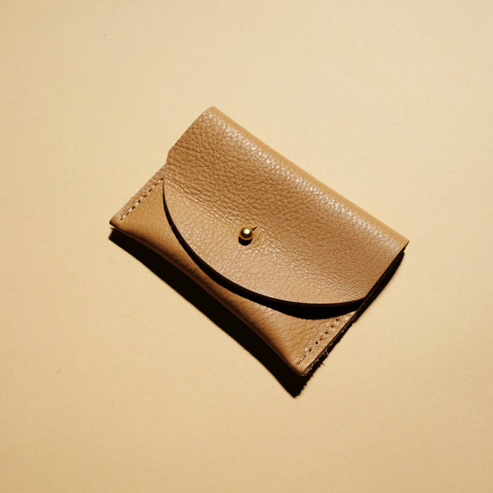 Cardholder in Tan Leather