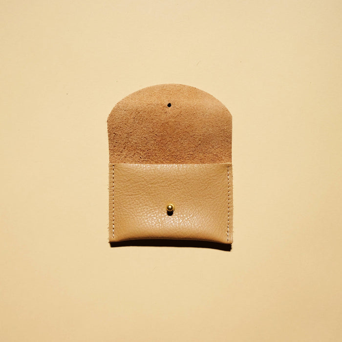 Cardholder in Tan Leather