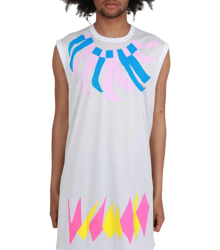 CdG Homme Plus Tank Top White Multi | SOMEWHERE