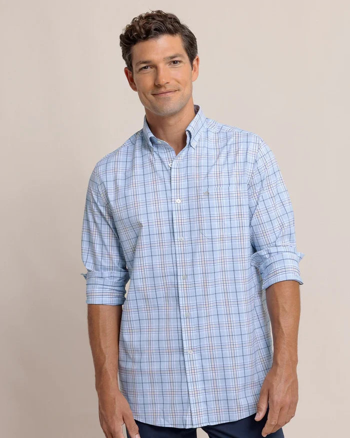 Charlesfort Plaid Sportshirt (Cerulean)
