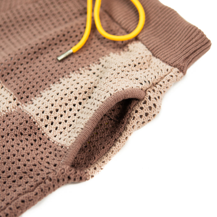 Checker Crochet Short (Mauve)