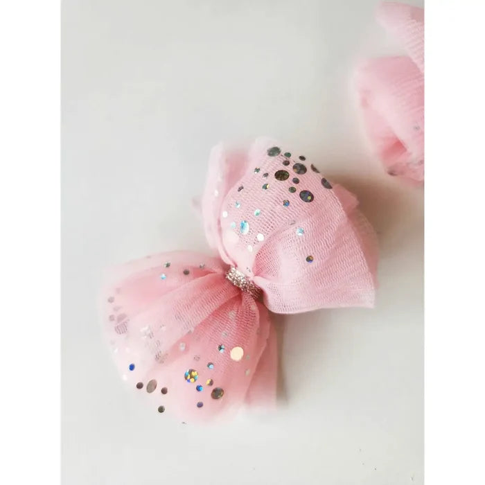 Cheeky Tulle Hair Bow Clips