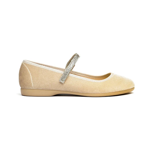 Children Chic Clara Gold Suede Mary Jane