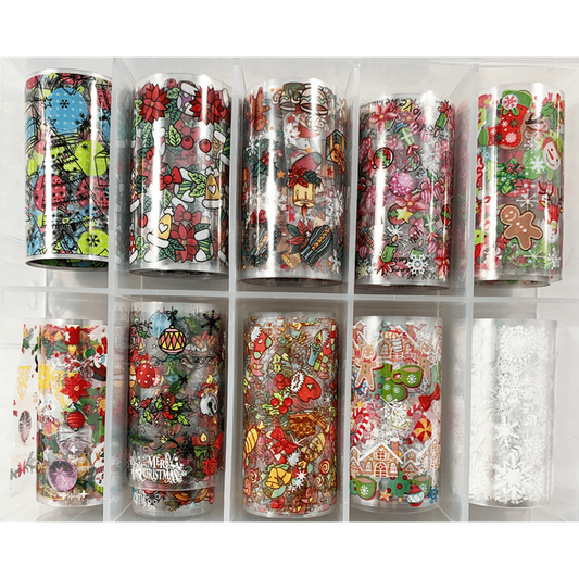 Christmas Party - 10pc Transfer Foil Set (D)