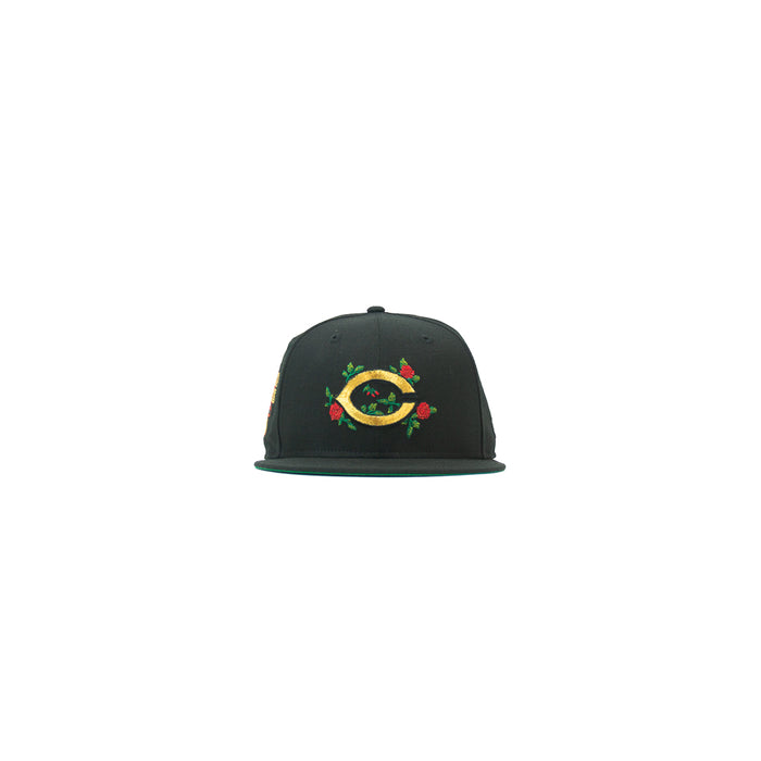 Cincinnati Reds Fitted Cap (Black)
