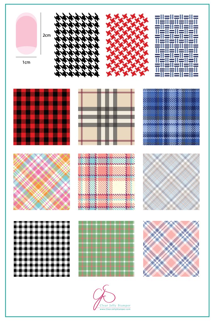 CJS-056 Got Plaid? | Clear Jelly Stamping Plate