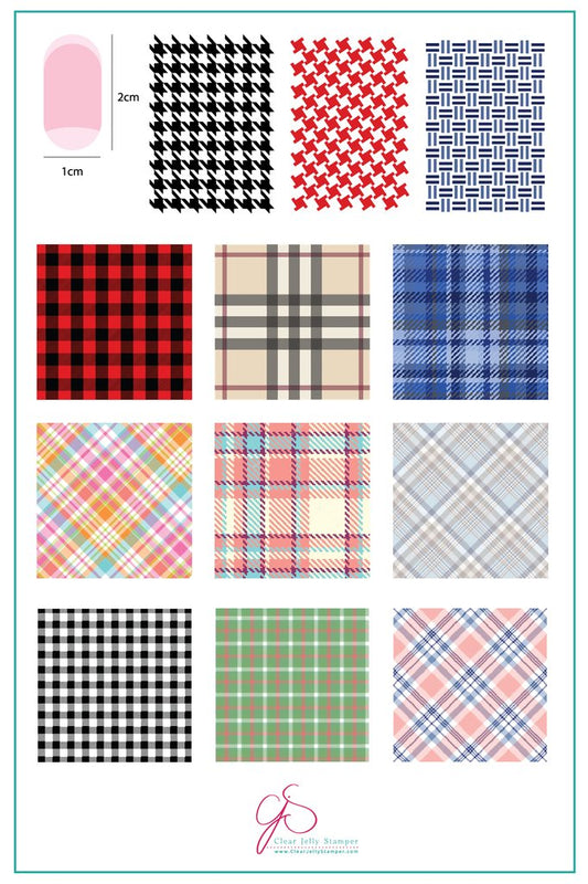 CJS-056 Got Plaid? | Clear Jelly Stamping Plate