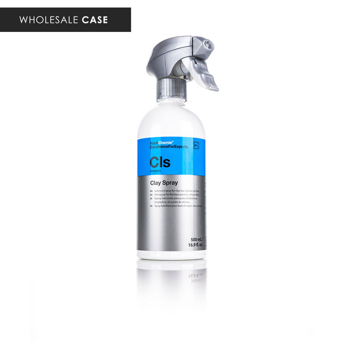 Koch-Chemie Clay Spray 500ml front view with the text "Wholesale Case" on a white background.