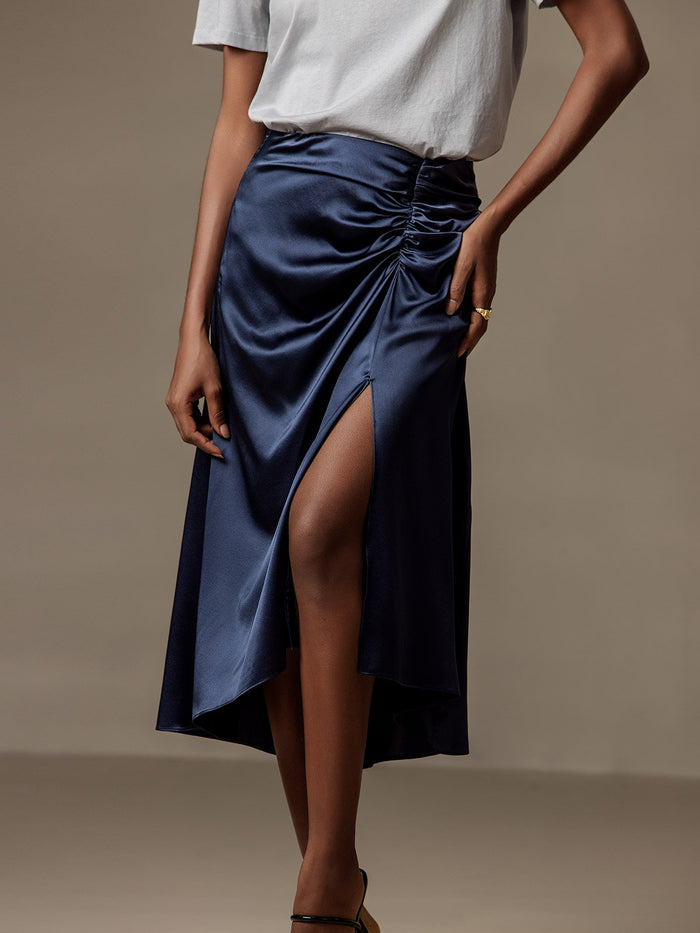 [Dark Blue] SilkSilky  Skirt 001