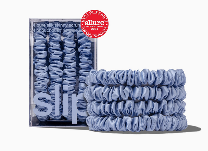 Cornflower Skinny Scrunchies
