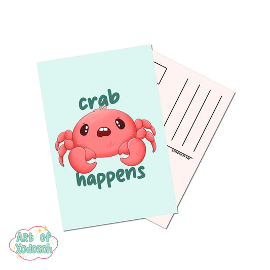 crab happens postcard