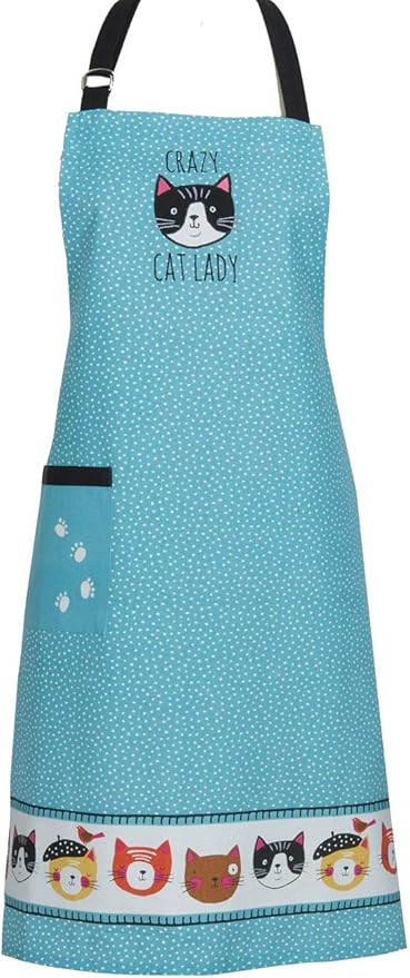 Crazy Cat Chef Apron