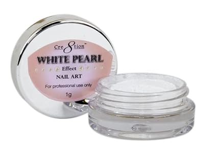 Cre8tion Nail Art Effect 1g - White Pearl