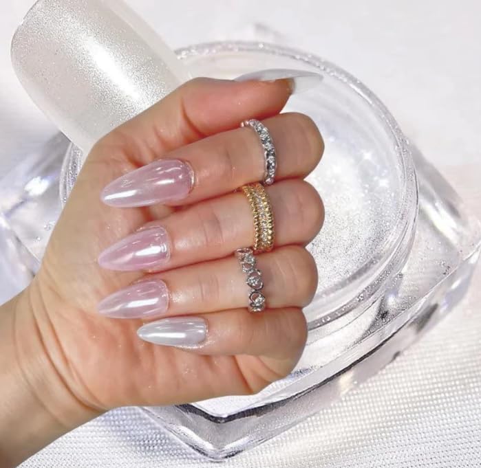 Cre8tion Nail Art Effect 1g - White Pearl