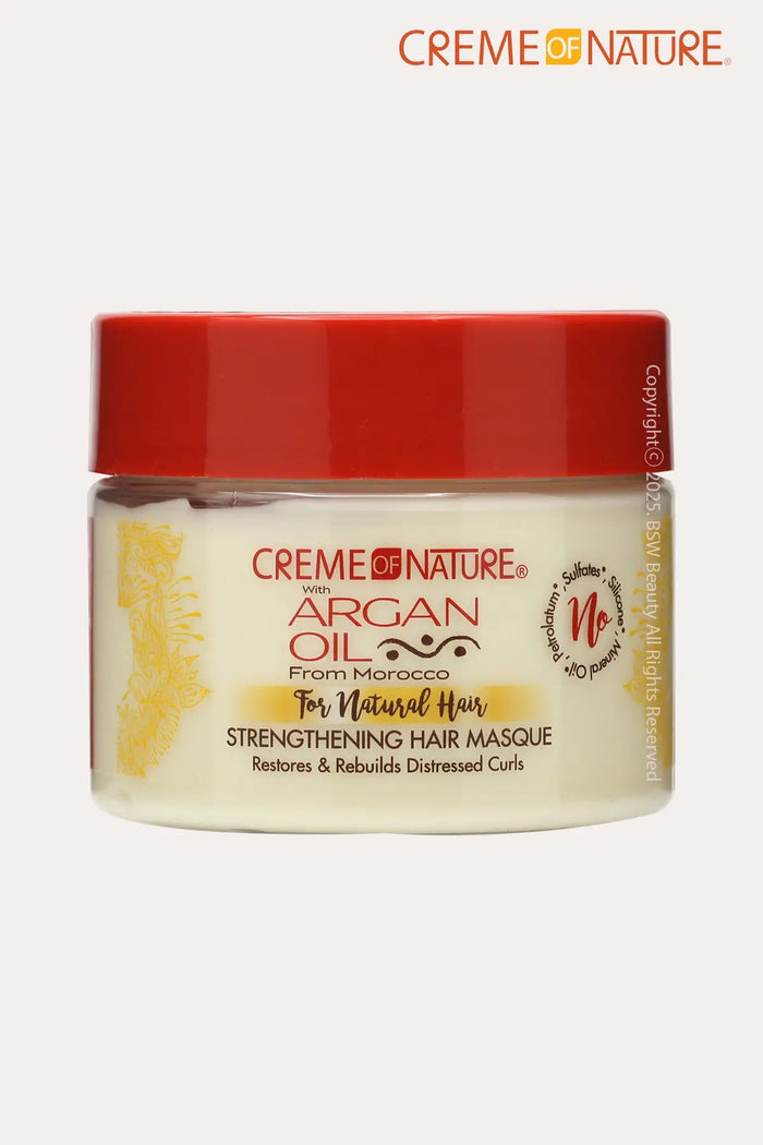 CREAM OF NATURE ARGAN OIL FOR NATURAL HAIR STRENGTHEN HAIR MASQUE 11.5oz - BSW BEAUTY CANADA