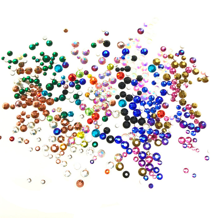 CRYSTAL RHINESTONES ASSORTED COLOURS