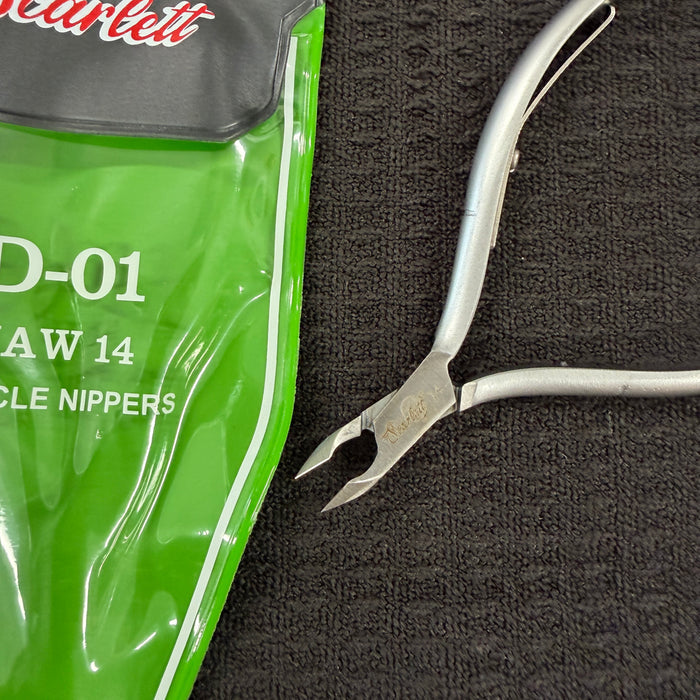 Cuticle Nippers - Stainless Steel - D01 Square Head - Jaw 16 or Jaw 14