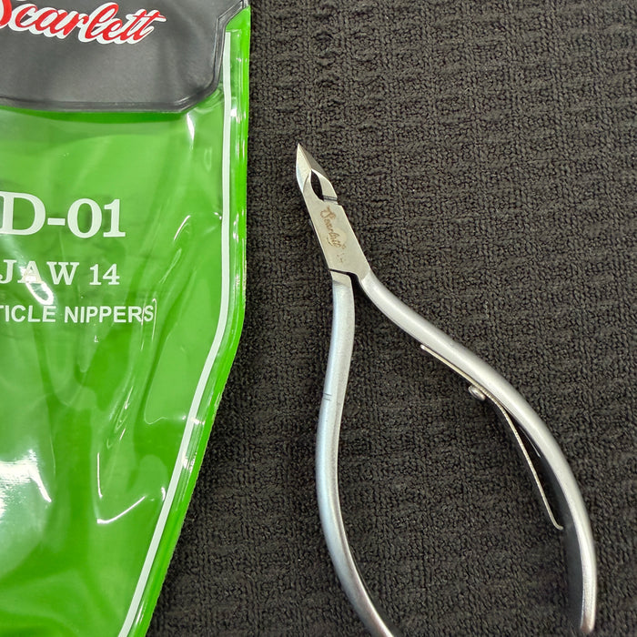 Cuticle Nippers - Stainless Steel - D01 Square Head - Jaw 16 or Jaw 14