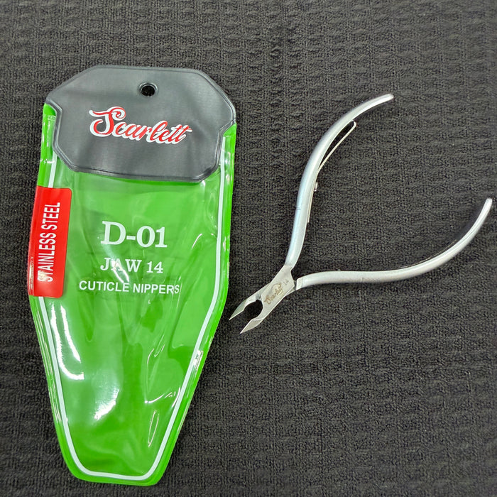 Cuticle Nippers - Stainless Steel - D01 Square Head - Jaw 16 or Jaw 14
