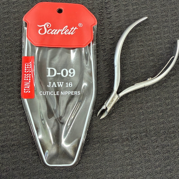 Cuticle Nippers - Stainless Steel - D09 Round Head - Jaw 16 and Jaw 14