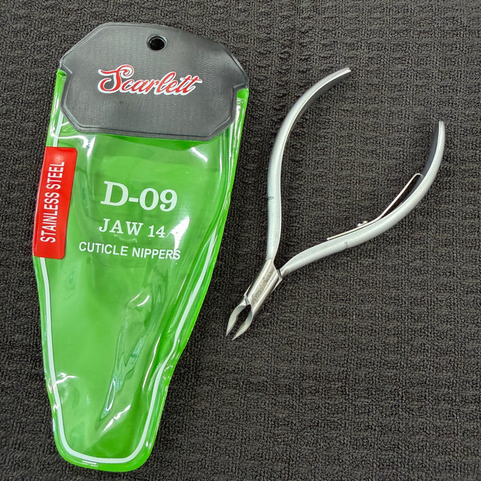 Cuticle Nippers - Stainless Steel - D09 Round Head - Jaw 16 and Jaw 14