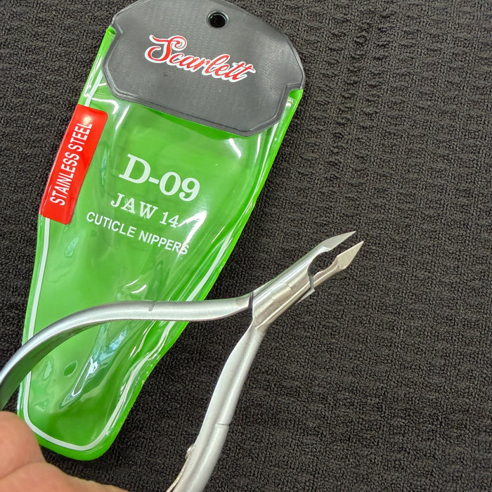 Cuticle Nippers - Stainless Steel - D09 Round Head - Jaw 16 and Jaw 14