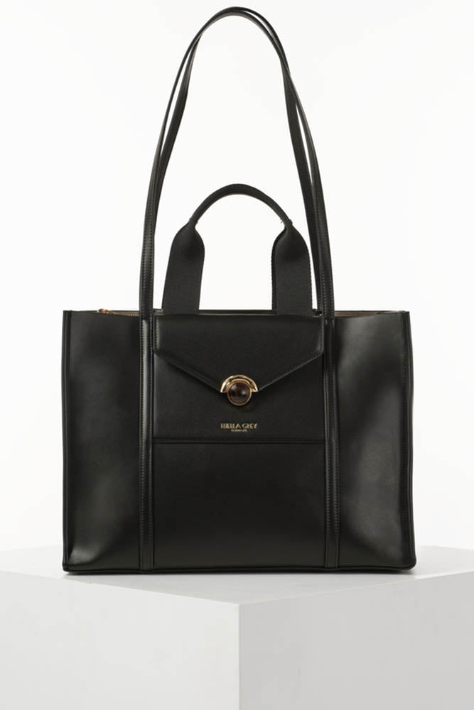 Darcy Black Laptop Tote