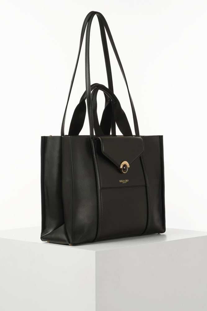 Darcy Black Laptop Tote