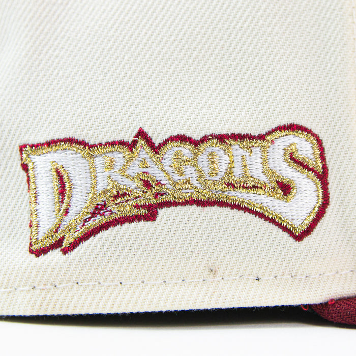 Dayton Dragons Fitted Cap (Chrome White/ Cardinal Red)