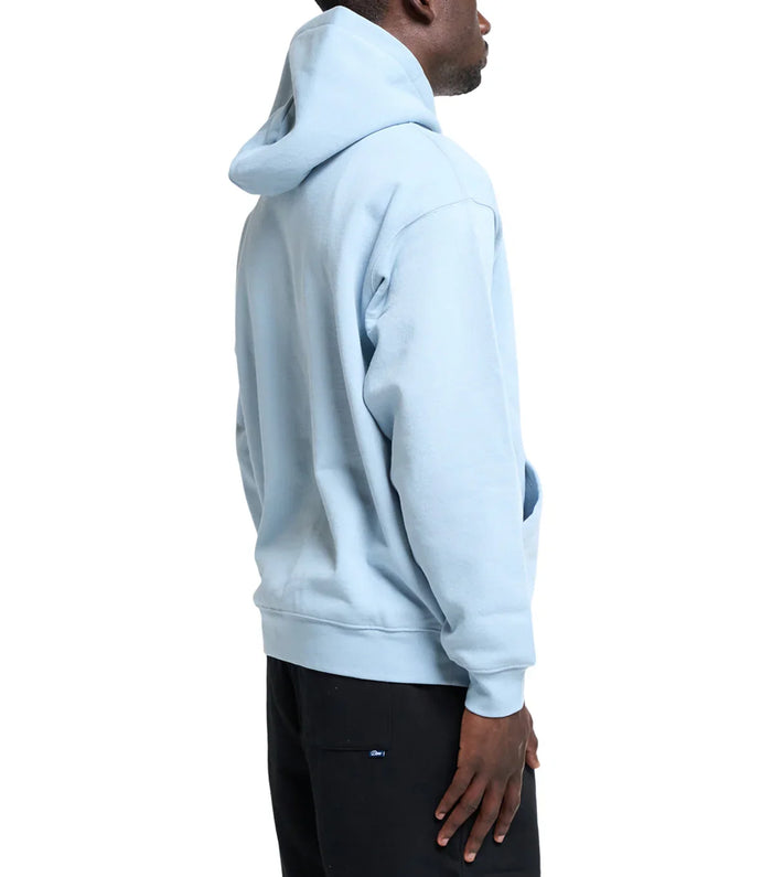 Dime Cursive Small Logo Hoodie Blue Fog