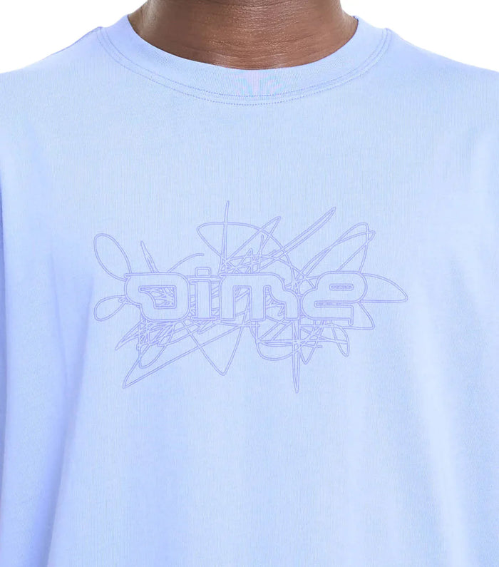Dime Glyph T-Shirt Light Indigo