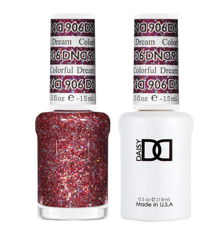 DND Polish Duo Super Glitter - Colorful Dream 906