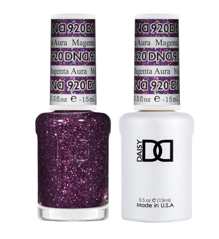 DND Polish Duo Super Glitter - Magenta Aura 920